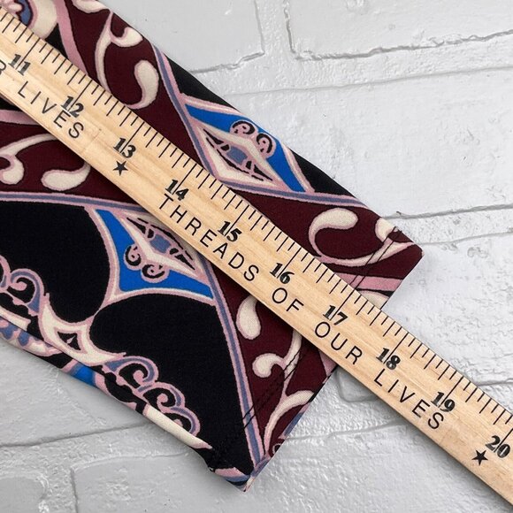 Melissa Paige Top Women Small Blue Pink Floral Paisley Embroidery Boho Medallion - Picture 8 of 11